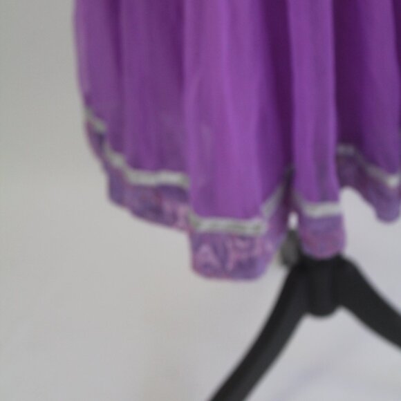 Purple Long Tunic with Design Small - Made in India - Picture 11 of 14